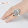 Women's Mini Finger Nail Art Palette Decor Footprint Free Hand Manicure Open Ring