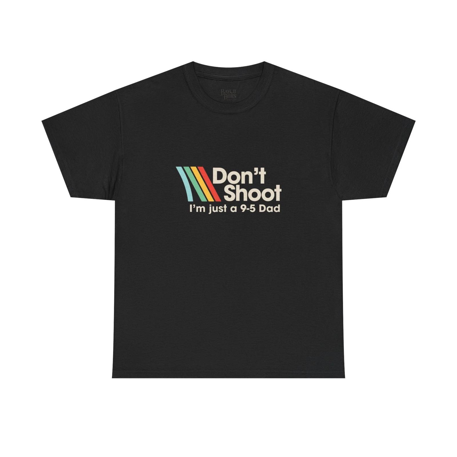 

Don t Shoot I m Just a 9-5 Dad T-Shirt | Retro Stripes, Funny Arc raiders L