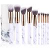 New 10 Makeup Brush Set Full Marble Beauty Tool Set Brush Blush Eyeshadow Brush