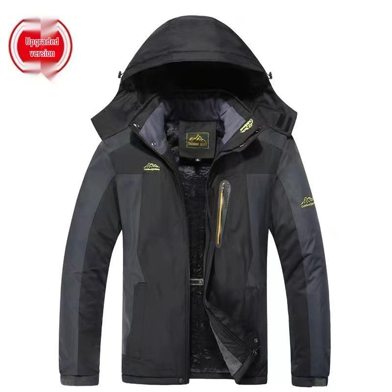Men's Winter Outdoor Ski Jacket: Windproof, Waterproof, Insulated for Mountaineering and Fishing