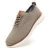 Light Knitted Outdoor Walking Shoes Men's Lace-up Retro Style Flats Mens Trainers Breathable Mesh Casual Sports Shoes Big Size