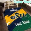 Custom Name Jazz Basketball Team  Rug, Office Rug, Chair Rug, Carpet for Living Rooms, Doormat Game Rug Home Decor Christmas Gifts