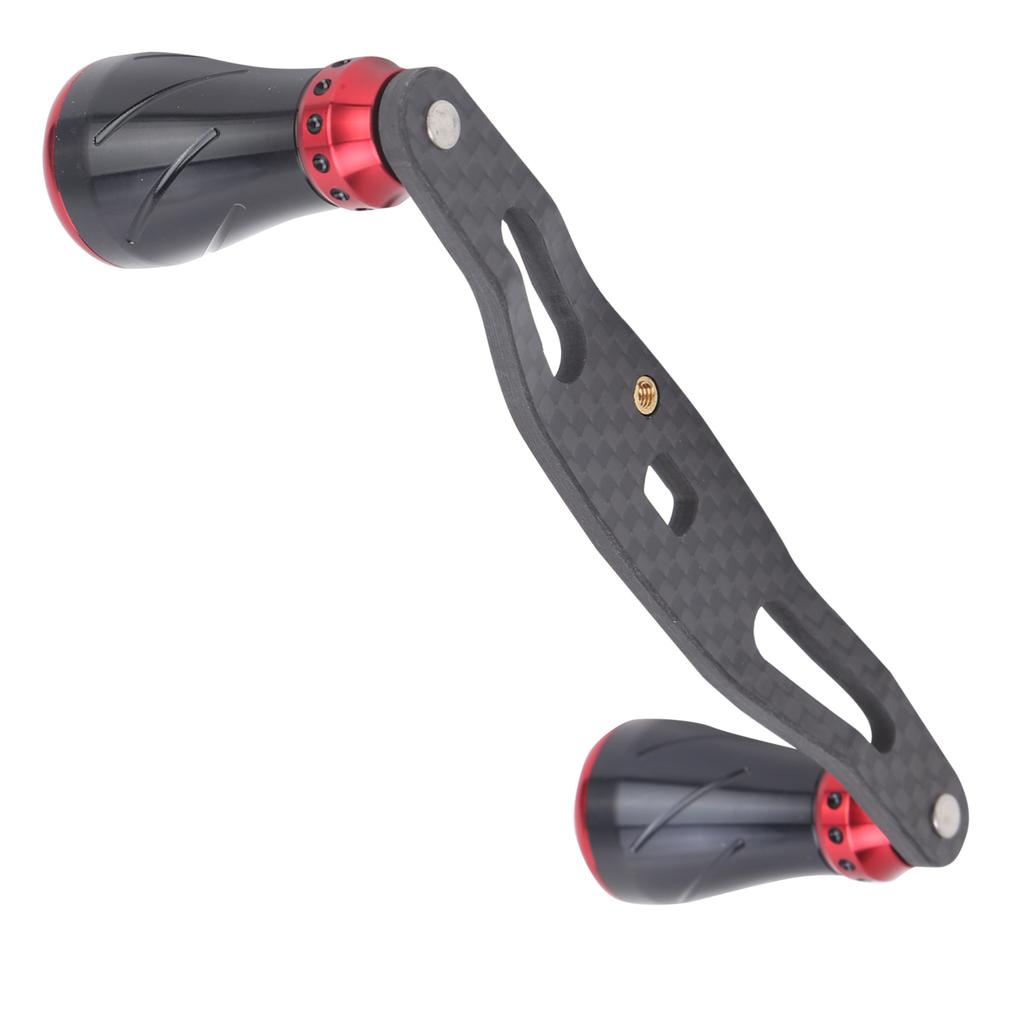 95MM Spinnrolle Schwinghebelgriff Links Rechts Angelrad Knauf ErsatzSchwarz Rot