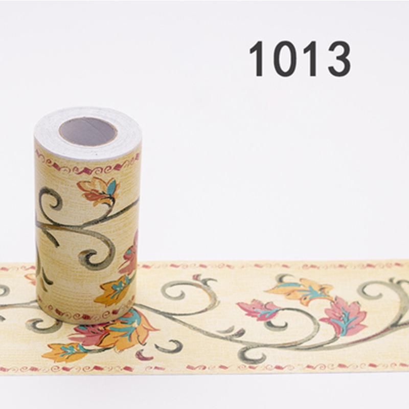 10Meters Waterproof Bathroom Waist Lines Wallpaper Self Adhesive Skirting Decorative Baseboard Corridor Floor Border Sticker