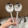 Short Handle Stainless Steel Ladle and Strainer Set for Food Serving and Separation at For Home and Restaurant