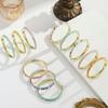 Color Plated Enamel Bracelet Retro Enamel Flower Bangle Cloisonne Bracelet  Traditional Style
