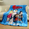 Cartoon Family Posing with a Fish, an Alien, and Bold "American Dad!" Text. for All Seasons Blanket Lunch Break Throw Gift