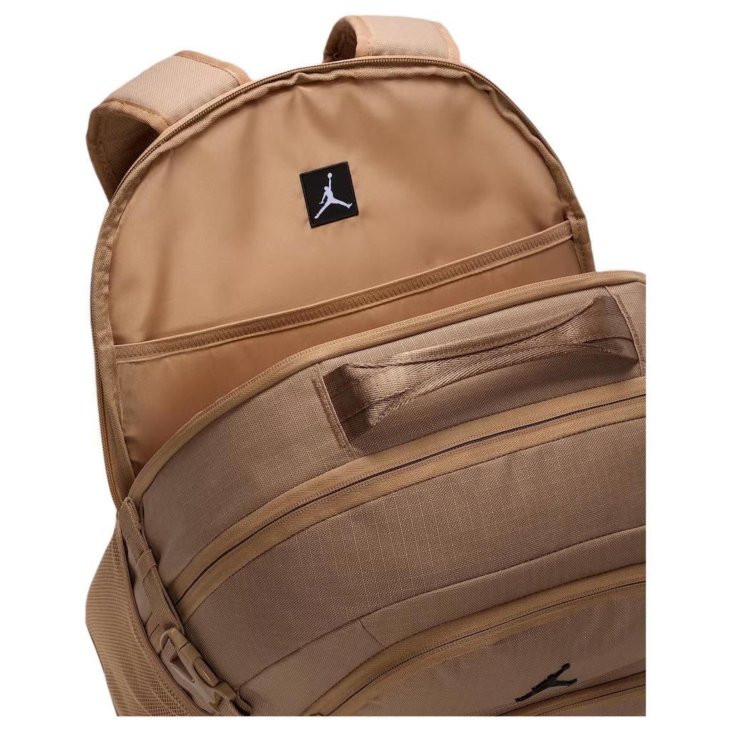 Jordan Blacktop 22L Logo Simple Versatile Polyester Backpack Unisex Backpack Brown II6455-213