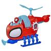 Spidey Team Helikopter, 7,5 cm Figur und Fahrzeug mit Geschoss, Marvel Spidey und seine erstaunlichen Freunde, ab 3 Jahren