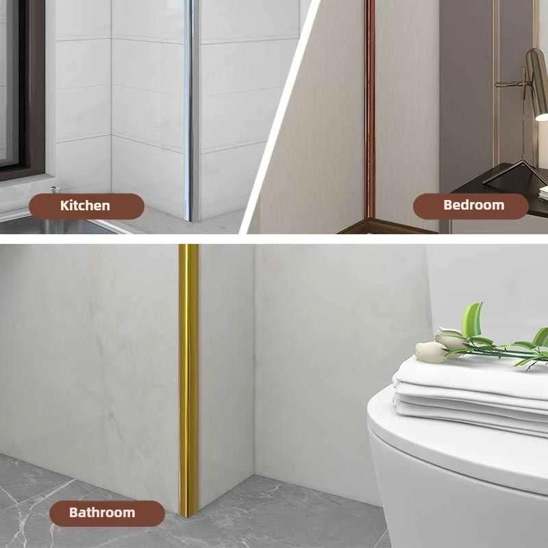Self - adhesive Wall Corner Decorative Strip PVC Tape Ideal for Home Decoration Protects Against Knocks on Furniture Edges