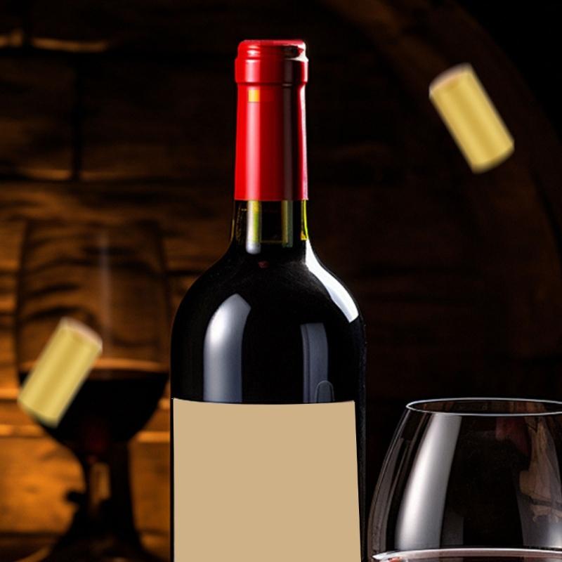 100pcs High Quality PVC Shrink Cap for Wine Easy To Apply with Heat for Quality Maintenance and Decorative Look