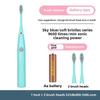 Soft-bristled Toothbrush, Tooth Flusher, Rechargeable, Fully Automatic, Universal Electric Toothbrush for Adults and Children, Ultrasonic.