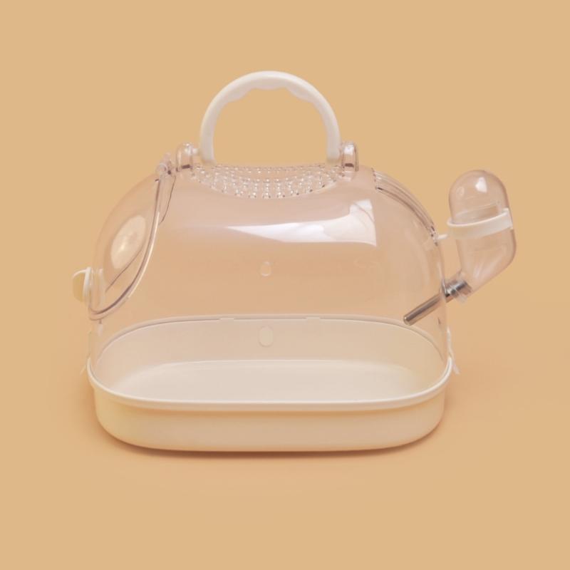 Small Pet Carriers Box with Water Bottle Pet Outdoor Travel Cage Transportation Carry Box Travel Carriers for Small Animal