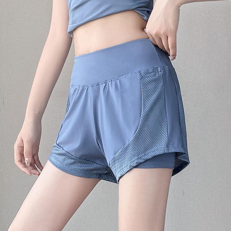 Women's Summer 2025 Slim Fit Ice Silk Sportswear Set: Quick-Dry Top & Fitness Shorts