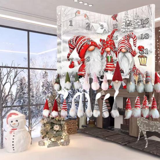 Gnomes Advent Calendar 2025 24 Days Christmas Countdown Calendar with Collectible Gnome Figures Surprise Gift for Home Decor