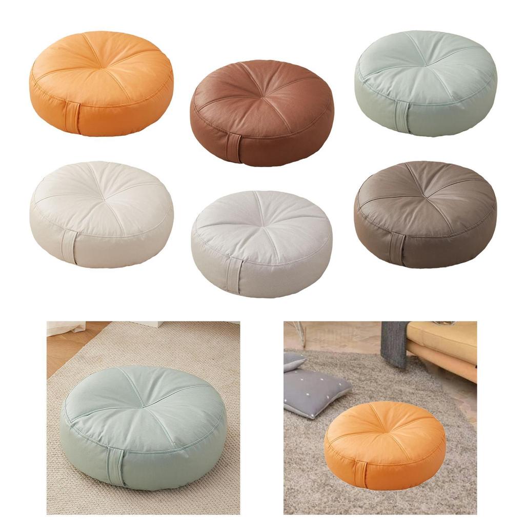 Small Round Floor Cushion Pad Soft PU Chair Pillow for Home Decor Living Room Indoor Outdoor Use