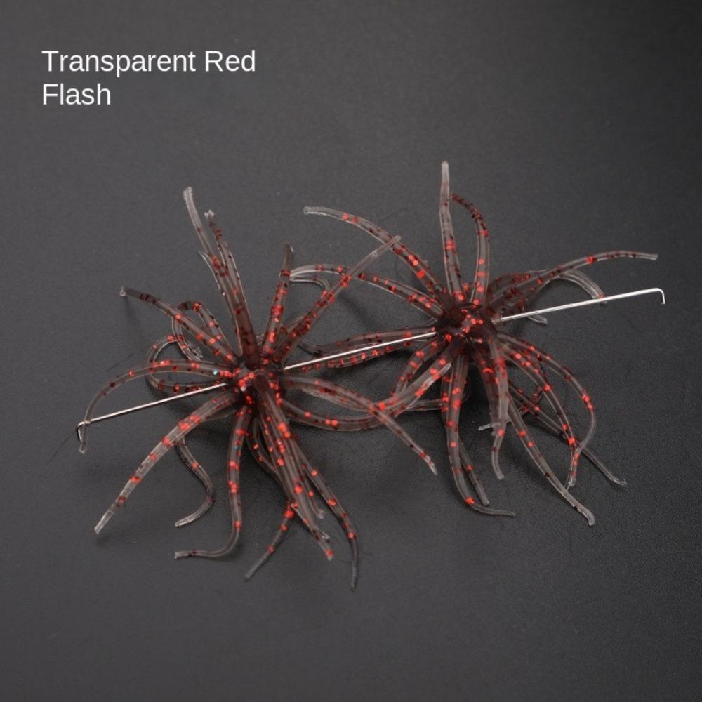 

2PCS 1.7g Silicone Worm Lure Dice Urchin BFS Fishing Lure Hot Fishing Sea Urchin Lures Color E-2pcs