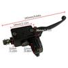 Motorcycle Brake Pump Front Master Cylinder Hydraulic Brake Lever Right For Dirt Pit Bike ATV Quad Moped Scooter Buggy Go Kart