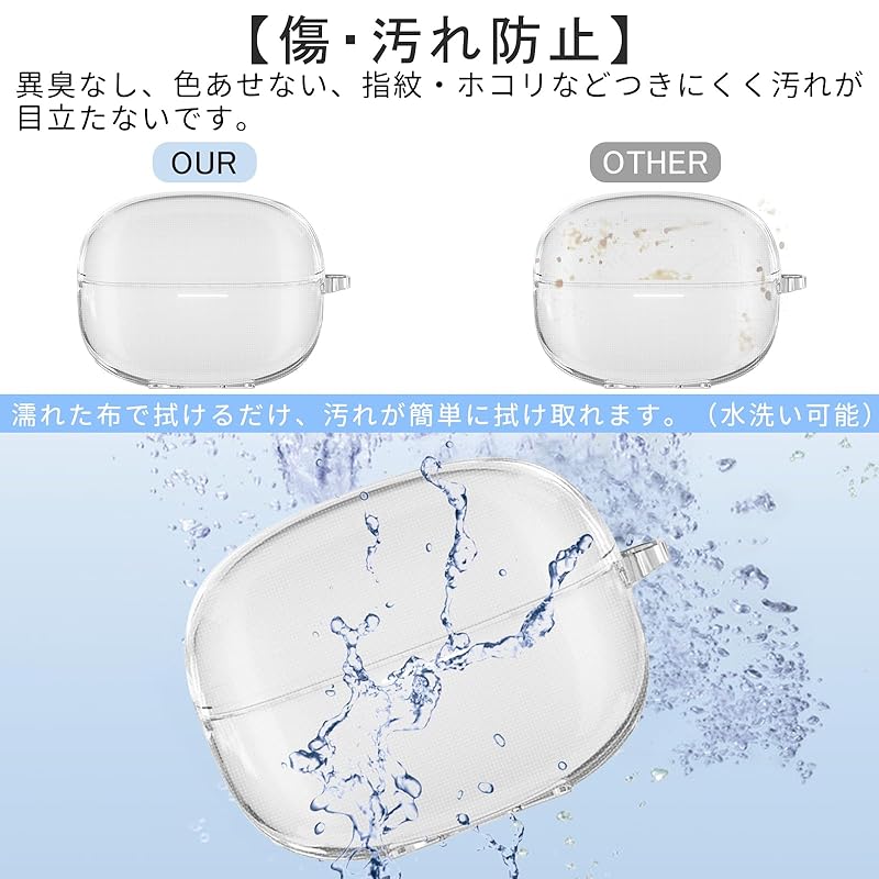 PRODELI earphone case For Redmi Buds 6 Pro exclusive cover clear Shockproof Scratch prevention TPU material With carabiner Loss prevention Can be