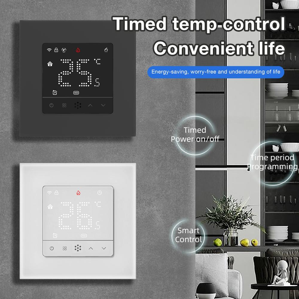 Tuya Programmable Temperature Controller WiFi Smart Thermostat 5~35°C Water Floor Boiler Electric Heating Work With Google Home
