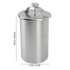 Prensa para Carne de Acero Inoxidable Fácil de Usar Fabricante de Carne para Delicatessen con Termómetro Herramientas de Cocina