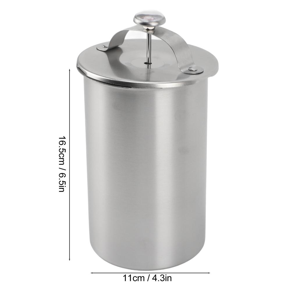 Prensa para Carne de Acero Inoxidable Fácil de Usar Fabricante de Carne para Delicatessen con Termómetro Herramientas de Cocina