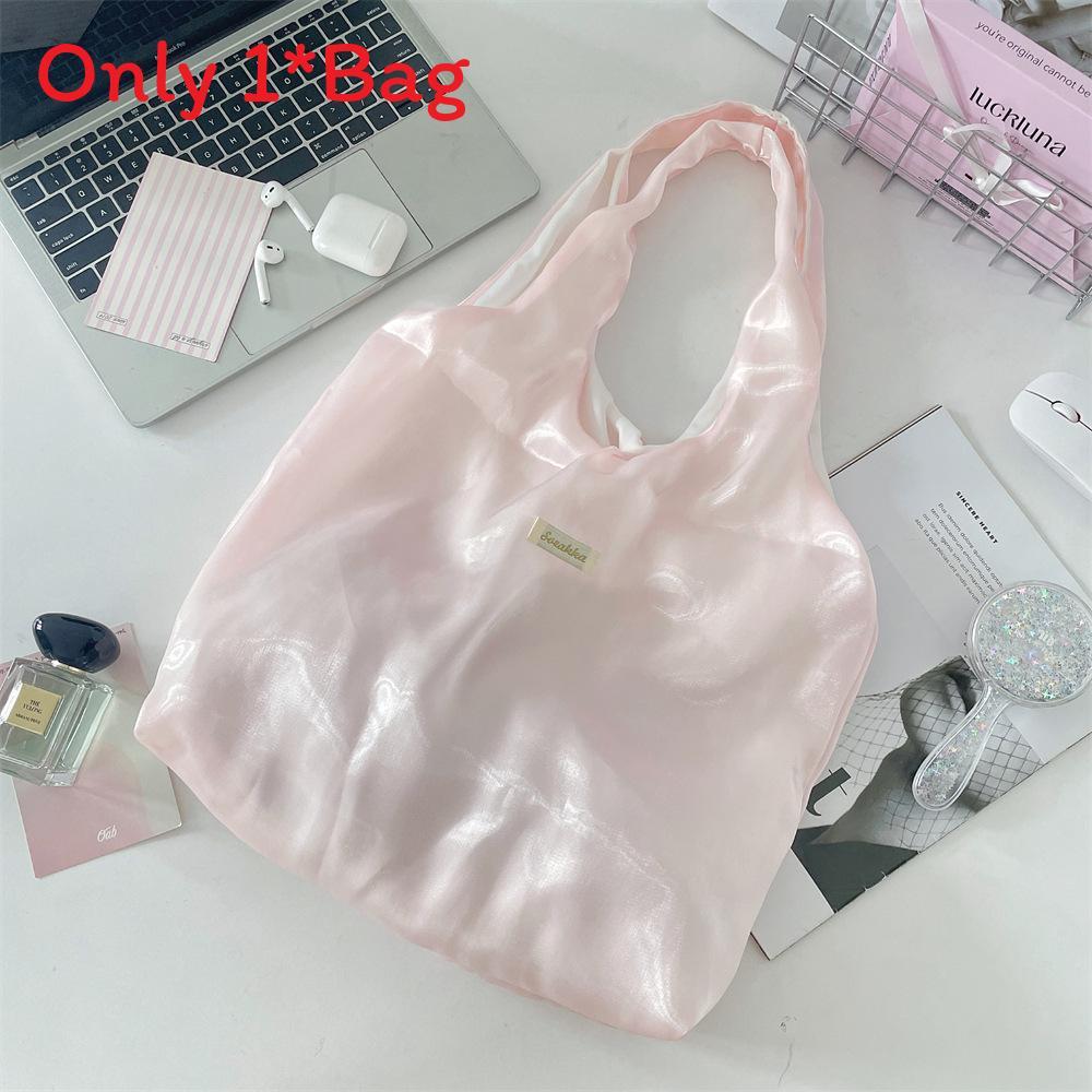 Street Style Tote Bag With Polyester Fabric Large Capacity For Daily Use