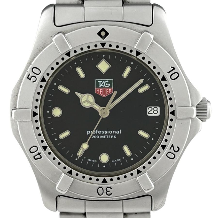 

TAG Heuer TAG HEUER Professional WE1110-R Watch SS Quartz Black Men s Used