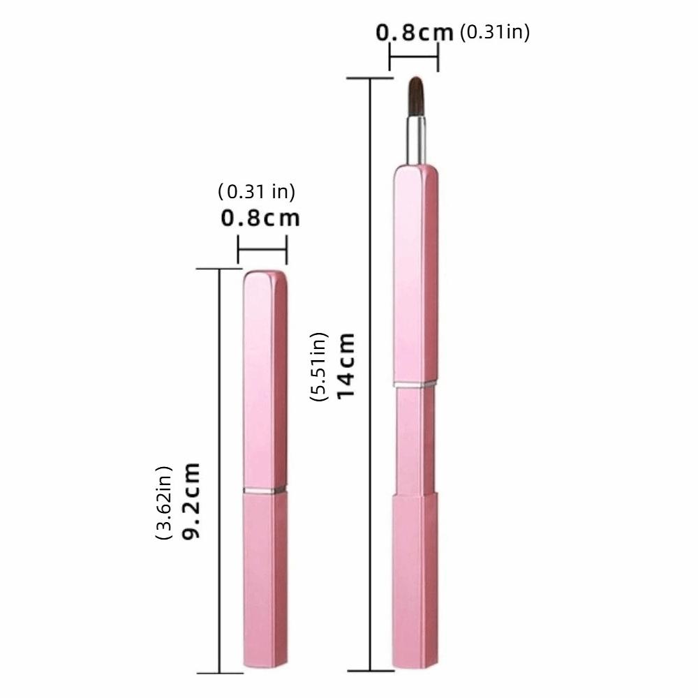 Telescopic Lip Gloss Brush Lip Liner Lipstick Brush Beauty Tools Retractable Lip Brush  Dustproof