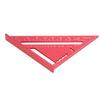 Woodworking Triangle Aluminum Alloy Electrophoretic Paint Clear Scale Triangle Carpenter Square Red