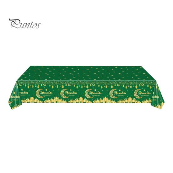 

Скатерть Рамадан Рамадан Карим скатерть пластиковая прямоугольная скатерть Ид Луна Звезда украшение стола зелёный