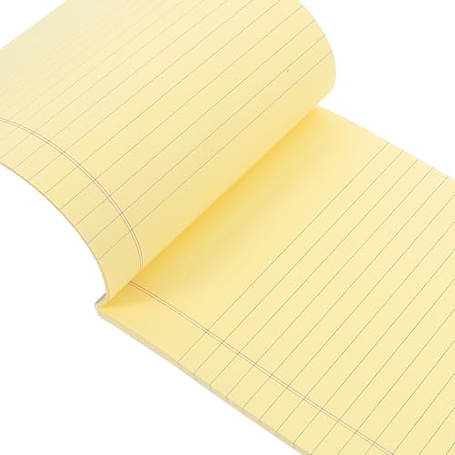 STOBOK Legal Pads, 4-Pack, Lined Memo Pads, A5 Size with Cutouts, Portable, Business Memos, Meeting Records, Student Notebook, Home Office Stationery,