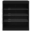 LED Sideboard In Black Oak Look 60.5 X 37 X 67 Cm