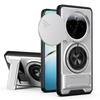 KEYSION Magnetic Phone Case for IQOO Z10 5G Slide Camera Protection Upright Kickstand 360° Ring Shockproof Cover for IQOO Z10