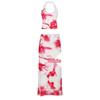 European & American Slimming Set: Resort Style Printed Vest with Impressionist Half Skirt