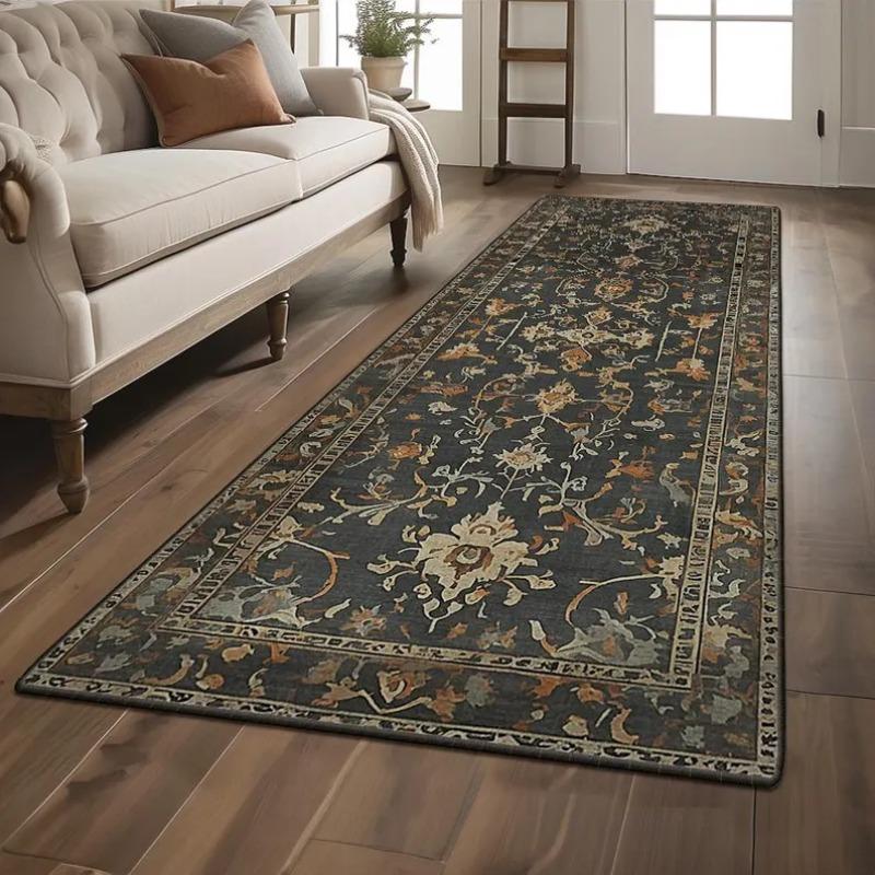 Non-slip Kitchen Rug Runner Rug Laundry Mat Hallway Entryway Machine Washable with Low Pile Safe for Pets and Children Fashion