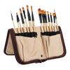 Paint Brush Sets Multimodal Nylon Hair Oil Paint Brushes with Yellow Brush Storage Bag for Oil Watercolor Painting