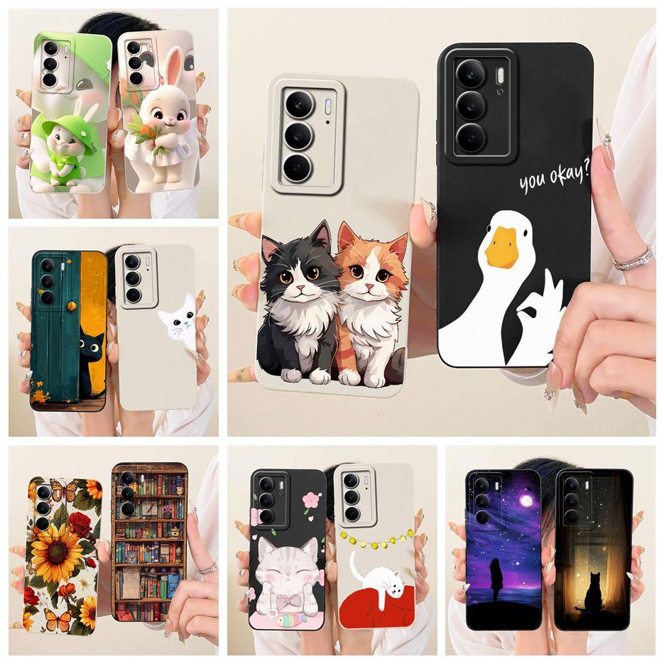 For Realme C75 4G Case Realme C75x Cute Cat Duck Cartoon Cover Soft TPU Phone Case For Realme C71 C 75 RealmeC75 X Fundas Bumper