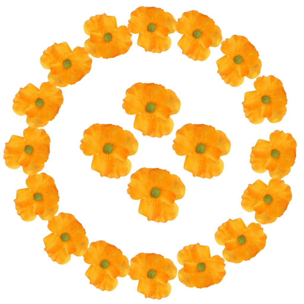 50Pcs Artificial Flower Heads Fake Wildflower Heads Bulk Artificial Flowers for DIY Wedding Bouquets  Party Home Decorations