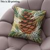 Rustic Pinecone  Pine Needle Throw Pillow Covers Pattern Cushion Cover Suitable For Sofa Bedroom Car Pillow Cover
