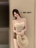 Elegant Lace Feather Strapless Camisole with Fur Lining, Women's Autumn/Winter Bandeau Tank Top
