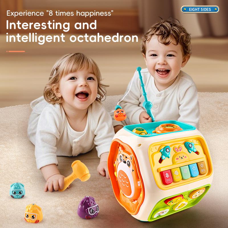 

Multifunctional Cross-Border Octagon Drum for Children - Early Education Toy