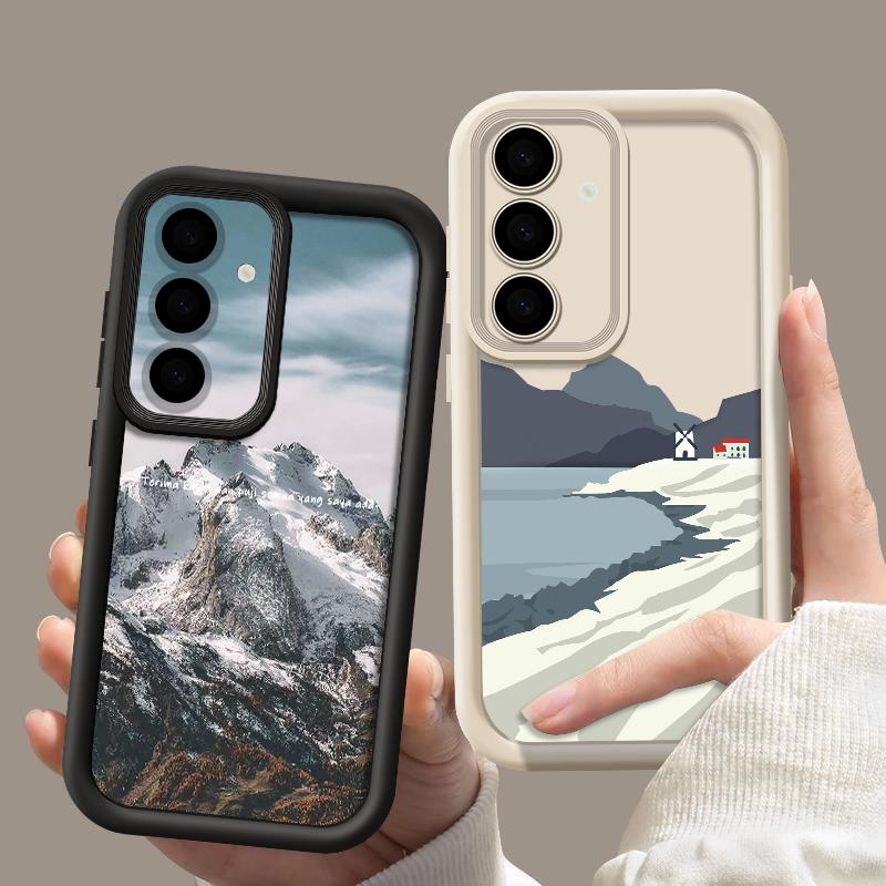 Mountain Landscape Pattern Case For Samsung Galaxy A57 A37 A17 A56 A16 A36 A55 A15 A14 A26 A54 A35 Soft TPU Silicone Phone Cover
