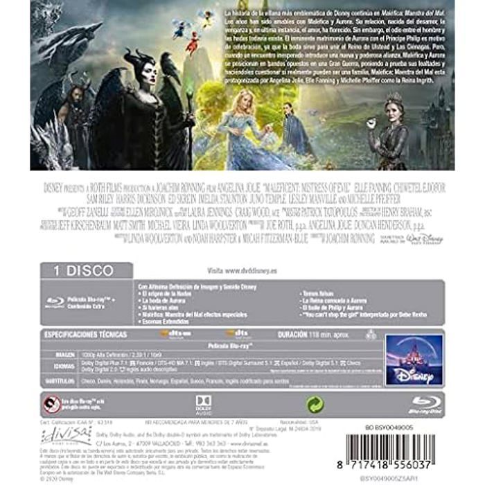 Blu-ray - disney - maleficent masterpiece del mal - couleur principale: noir