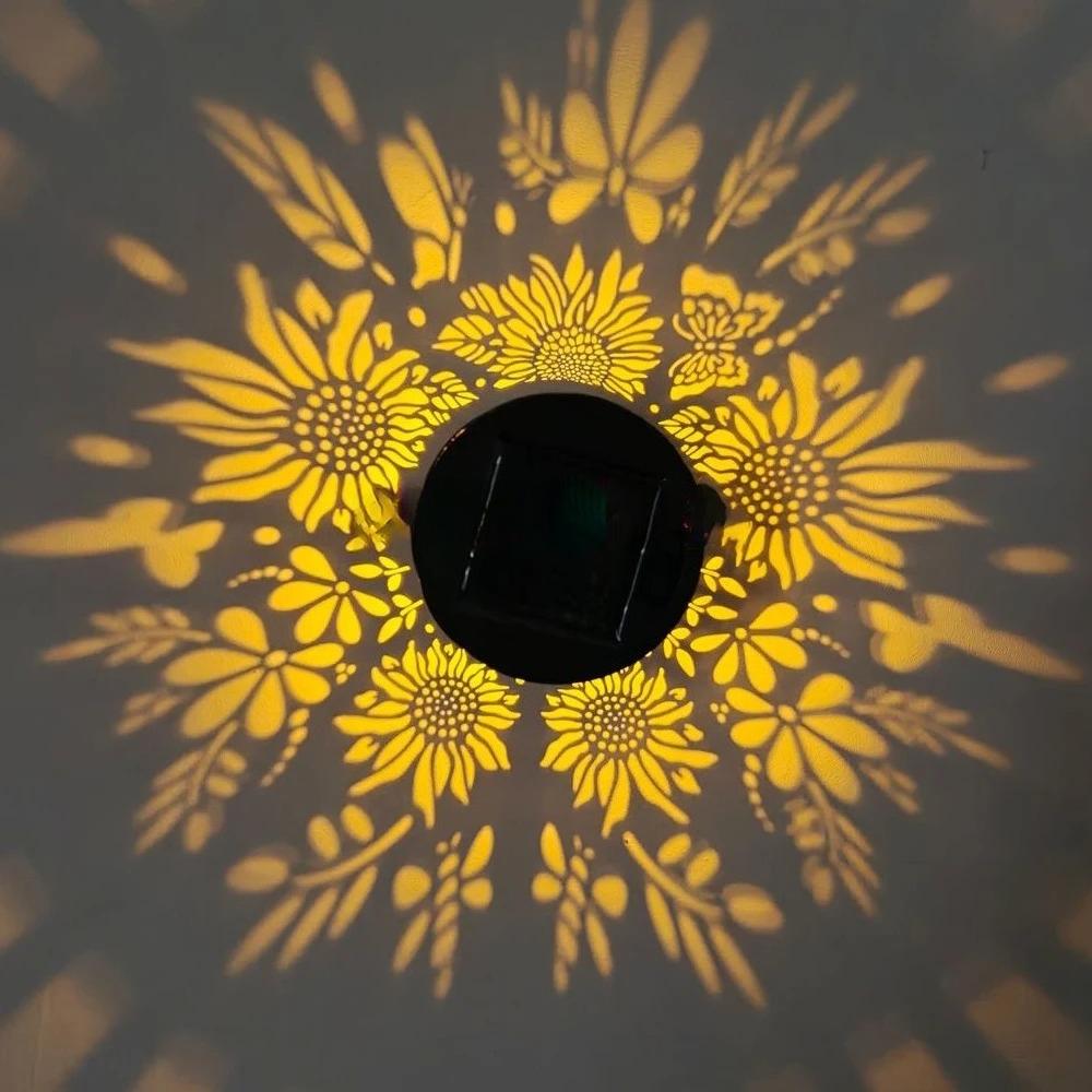 LED Solar Light IP65 Waterproof and Warm Wall Light Suitable for Garden Lawn Camping Steps Greenway Courtyard Night Light