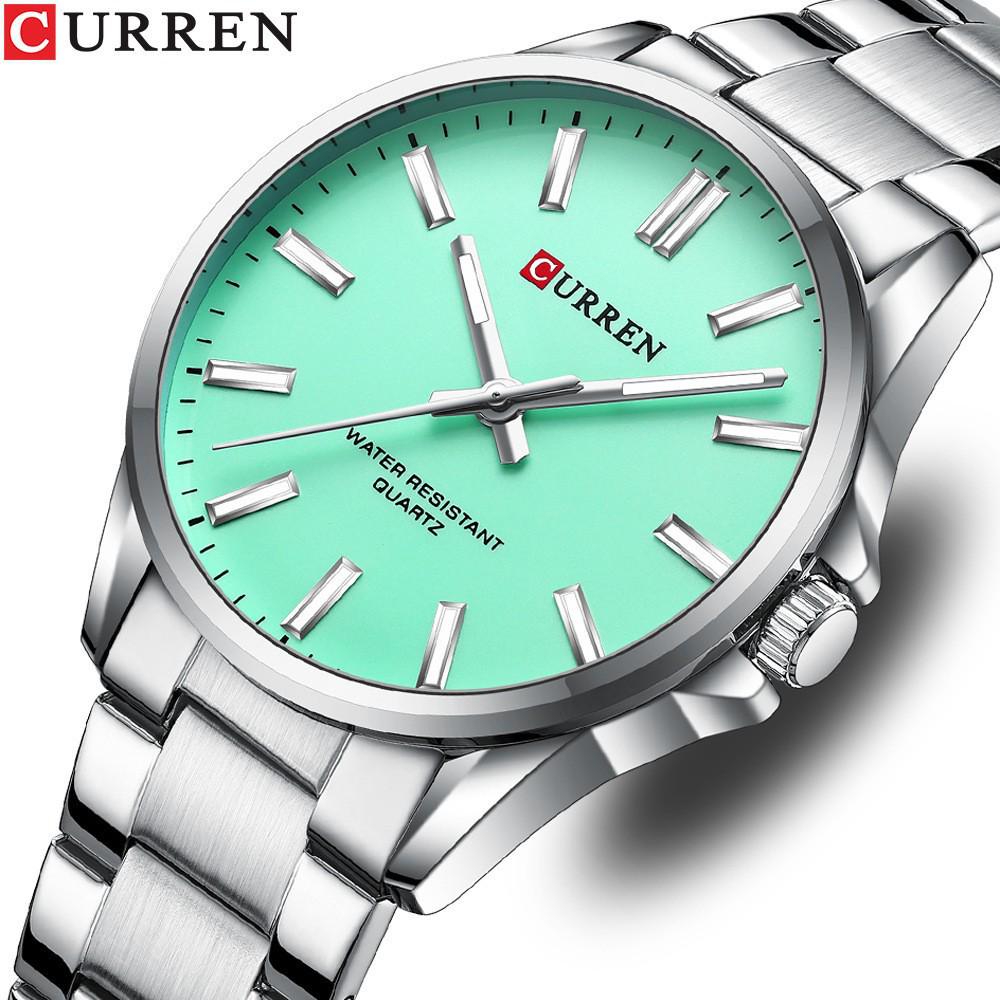 Curren Kairui 9090: Herren-Stahlarmbanduhr & Damen-Quarz-Business-Uhren-Set.