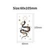 1Sheet Fashion Waterproof Blue Luminous Tattoo Sticker Star Feather Tattoo Sticker Body Art Removable Temporary Tattoos