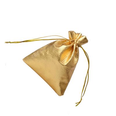 100 Pieces Shiny Jewelry Bags Reusable Gift Candy Holder with Drawstring Non-woven Fabric DIY Crafts for Party Celebrations
