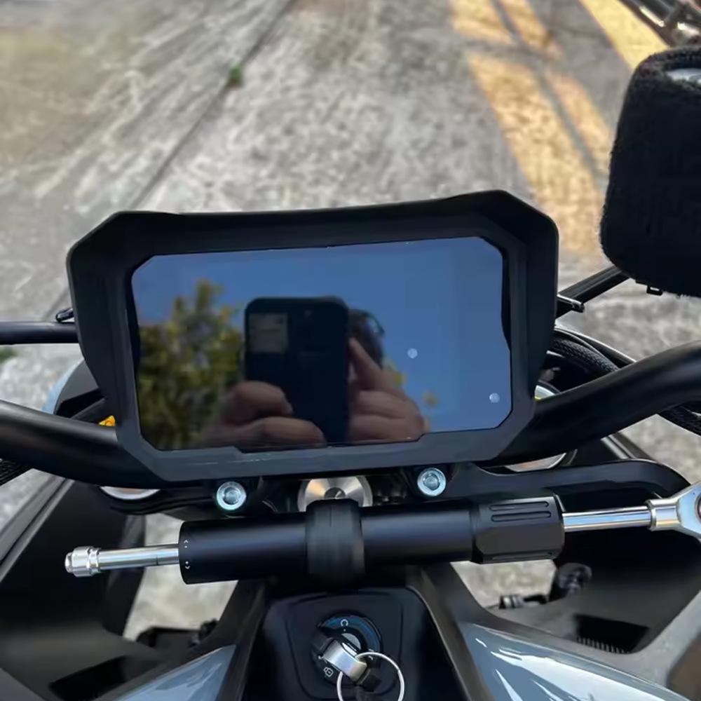 Compatible with Chunfeng CFMOTO 675NK NK675: Modified Instrument Cover Sun Visor.