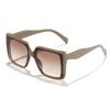 Ryan's new European and American large box plain face small sunglasses women's fashion wear essential sunshade sunglasses
